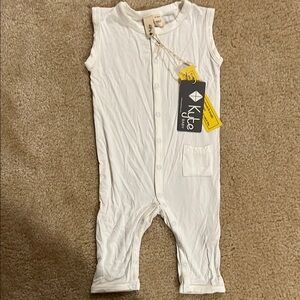 Kyte BABY Ivory Sleeveless Jumpsuit